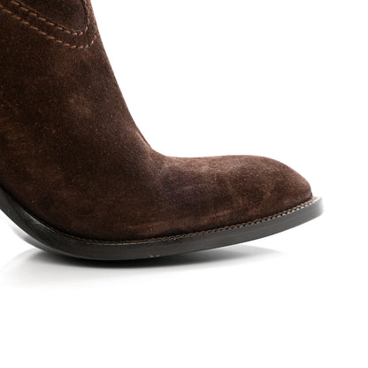 Gucci Suede Knee High Boots 36.5 Brown 13 of 20