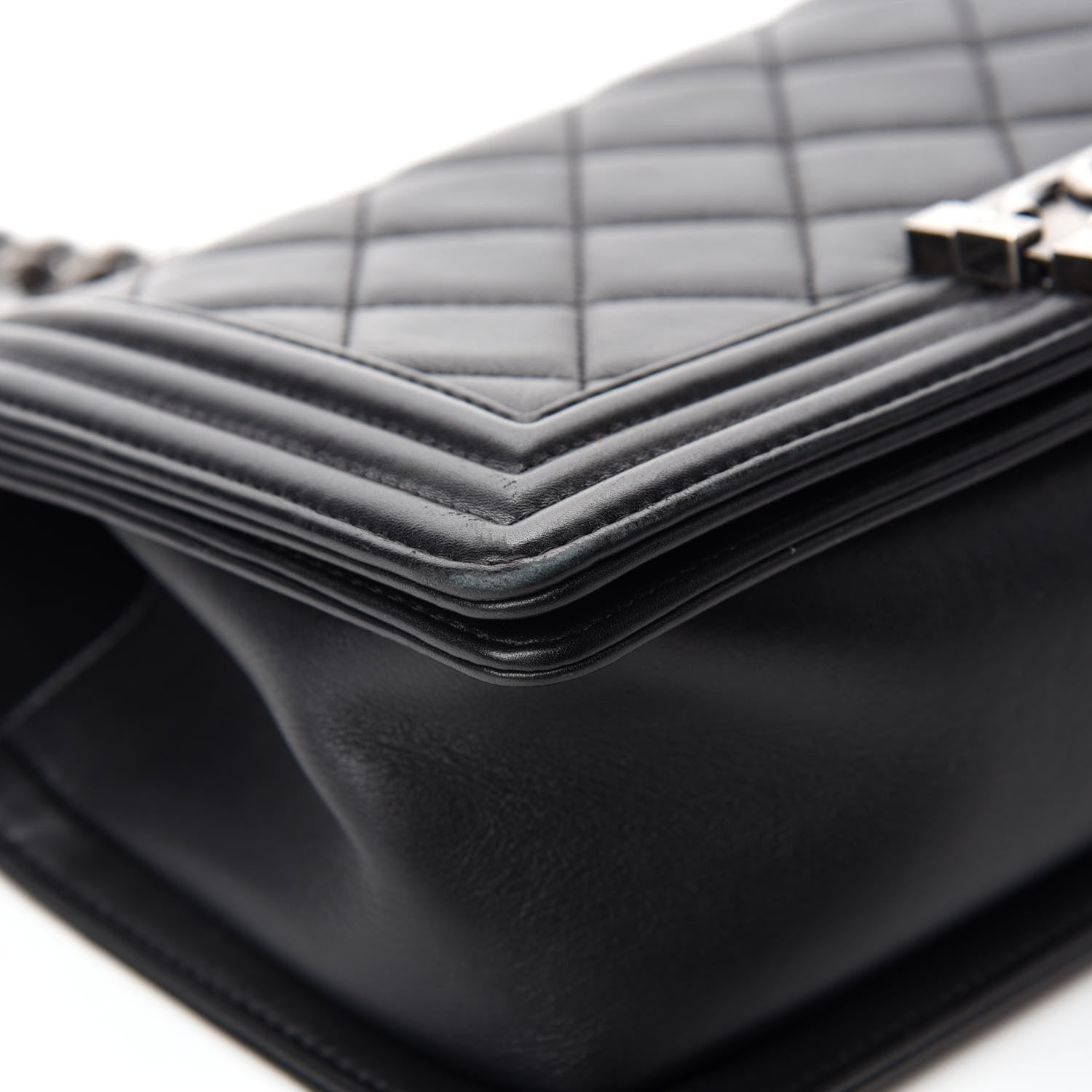 Chanel Calfskin Quilted Medium Boy Flap Black 8 of 13