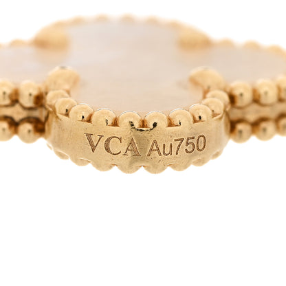 Van Cleef & Arpels VAN CLEEF & ARPELS 18K Yellow Gold Mother of Pearl 5 Motifs Vintage Alhambra Bracelet 4 of 6