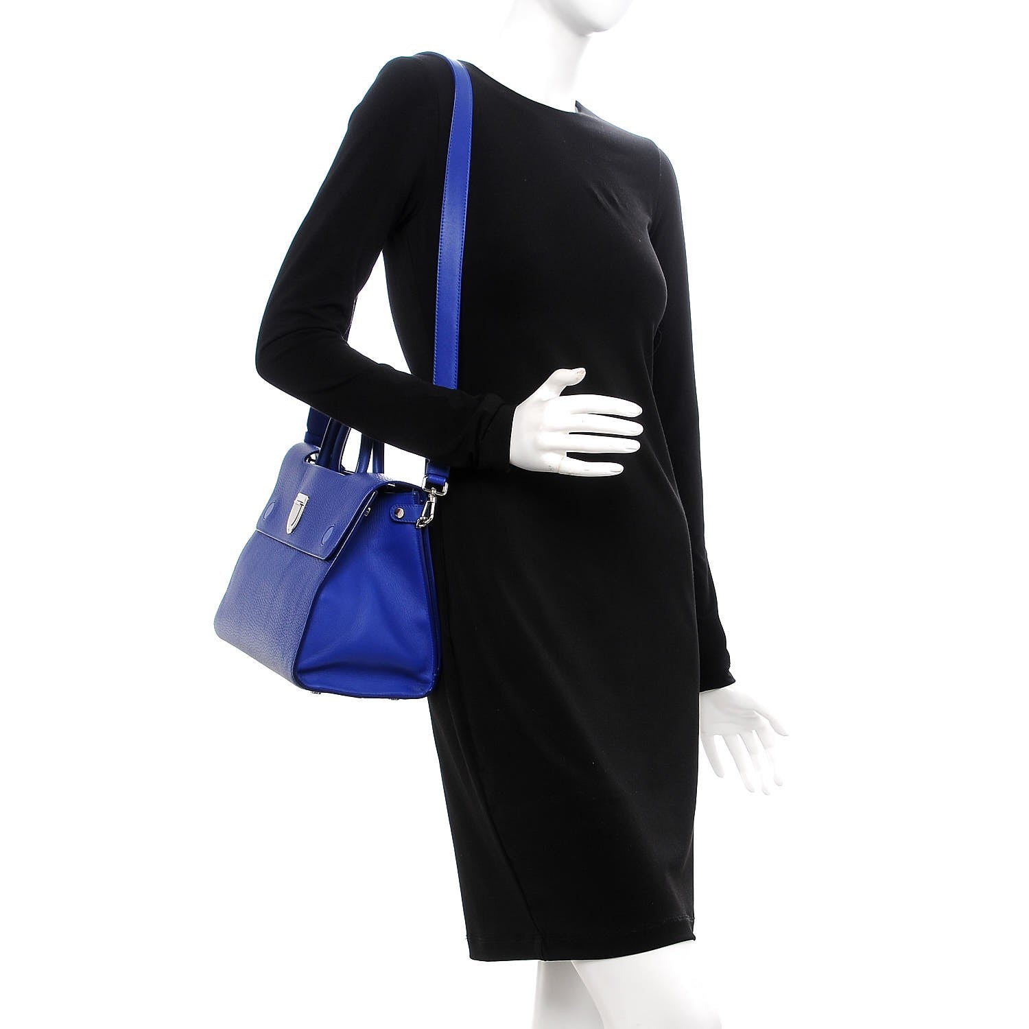 Christian Dior Bullcalf Medium Diorever Flap Yves Klein Blue 2 of 9