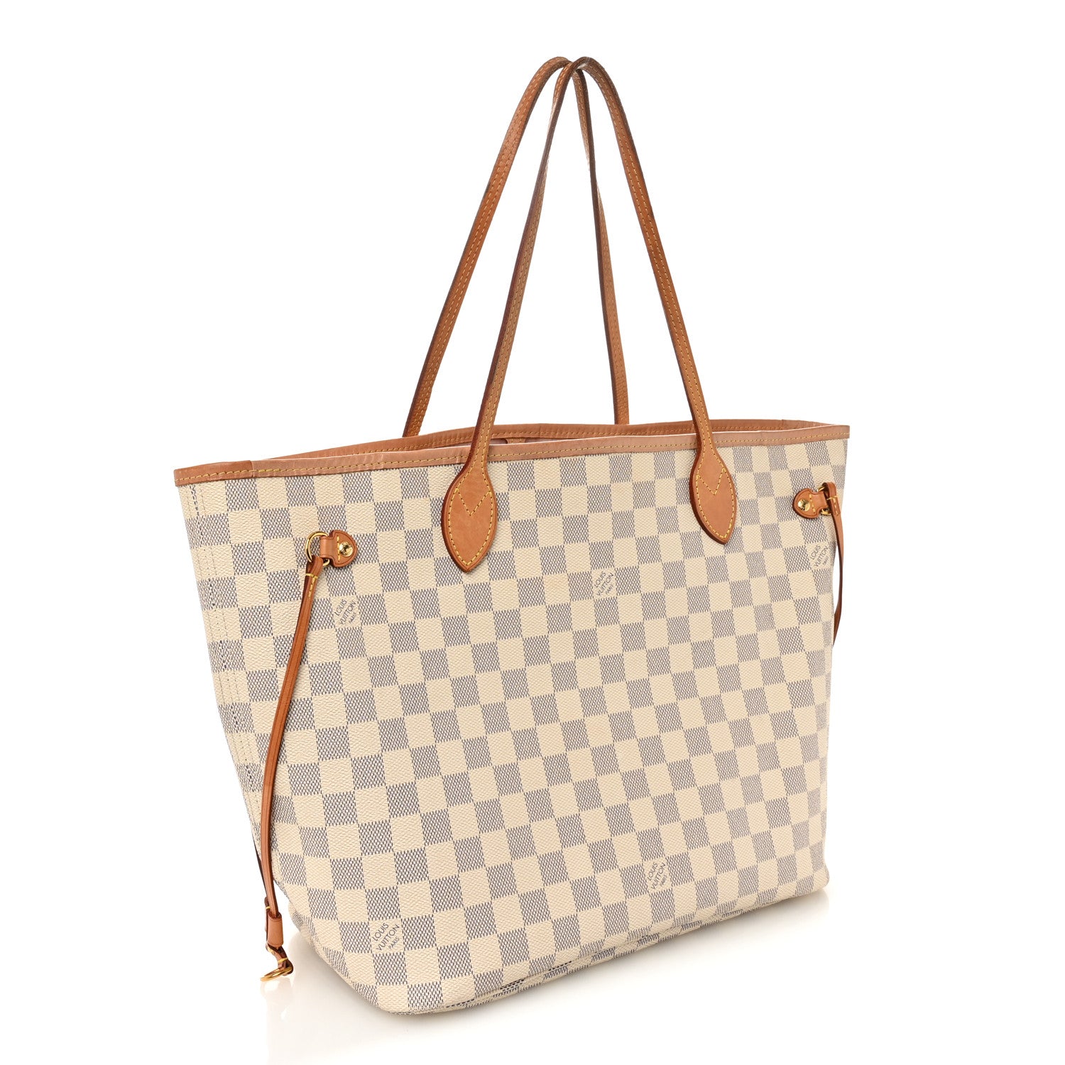 Louis Vuitton Damier Azur Neo Neverfull MM Rose Ballerine 4 of 15