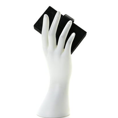 Christian Dior Ultra Matte Calfskin Cannage Lady Dior 5-Gusset Card Holder Black 2 of 7