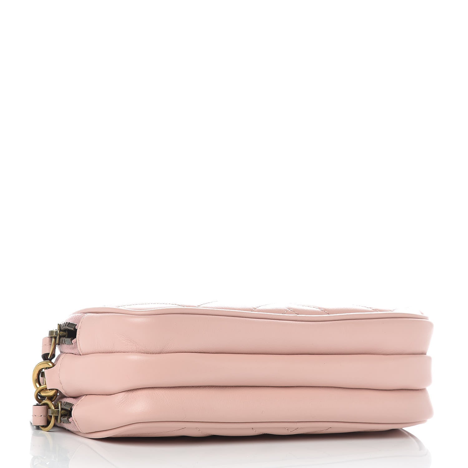 Gucci Calfskin Matelasse Mini GG Marmont Chain Crossbody Bag Perfect Pink 4 of 11