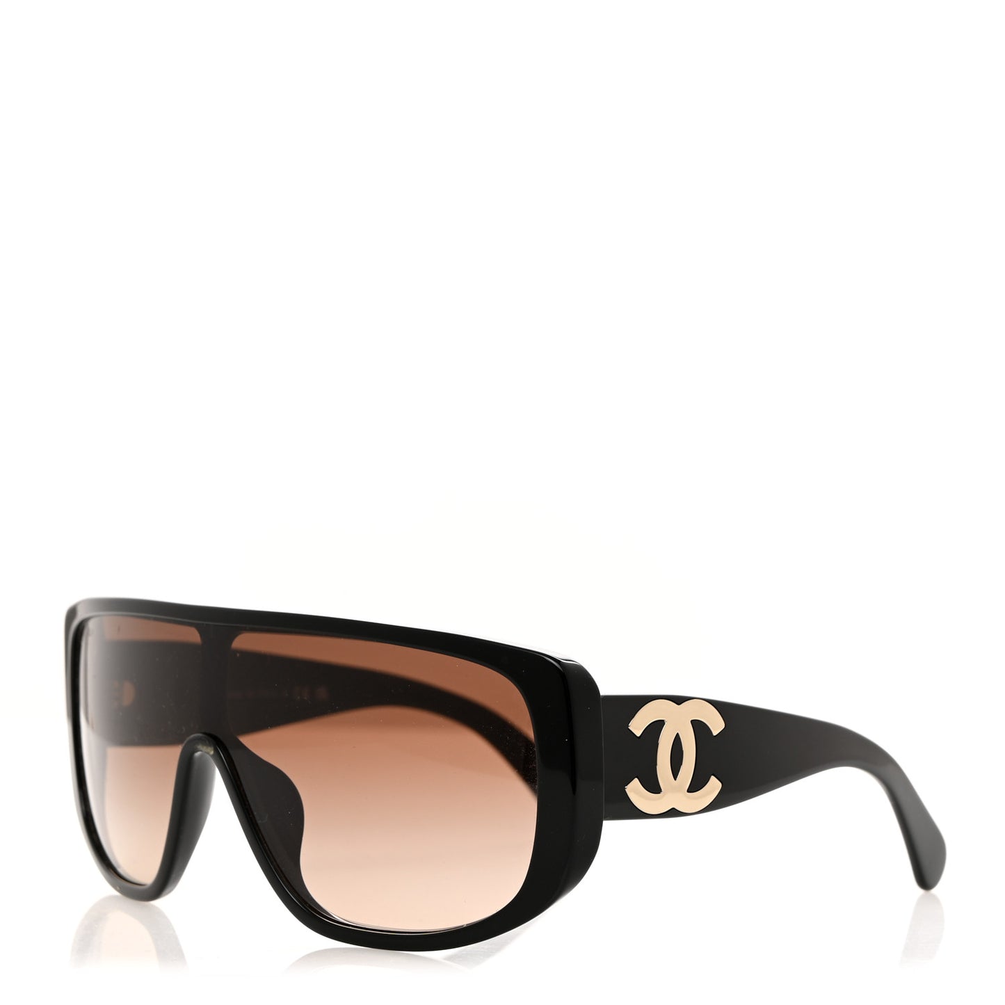 Acetate Shield Sunglasses 5495 Black