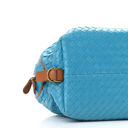Bottega Veneta Nappa Intrecciato Bowling Bag Blue 12 of 13