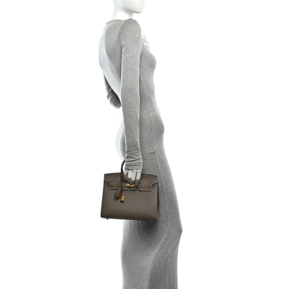 Hermes Epsom Birkin Sellier 25 Etoupe 2 of 10