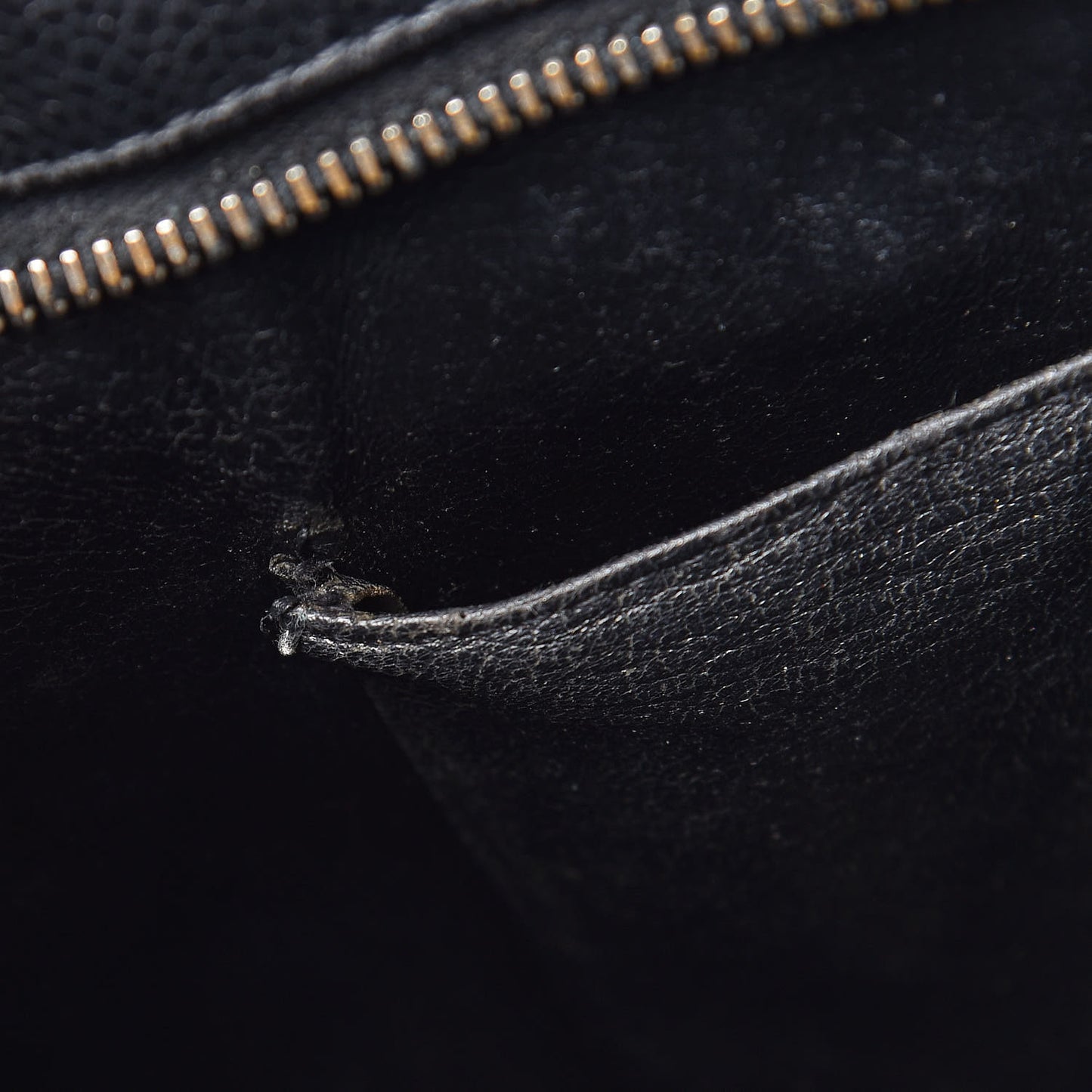 Caviar Quilted Medallion Tote Black