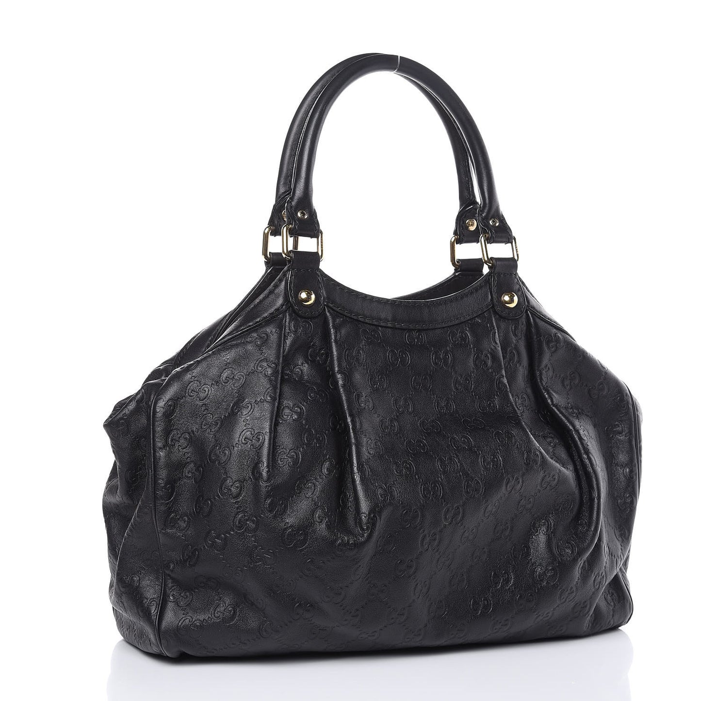 Guccissima Medium Sukey Tote Black
