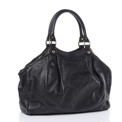 Gucci Guccissima Medium Sukey Tote Black 3 of 19