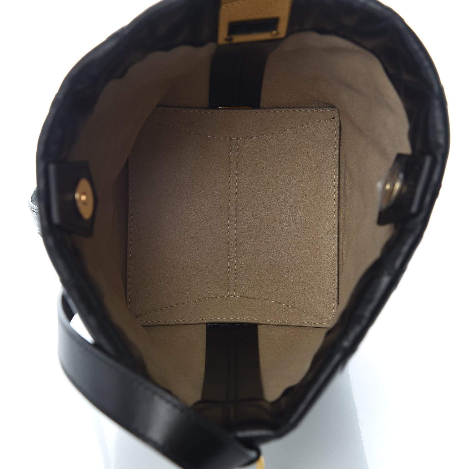 Givenchy Lambskin Quilted Mini GV Bucket Bag Black 7 of 9