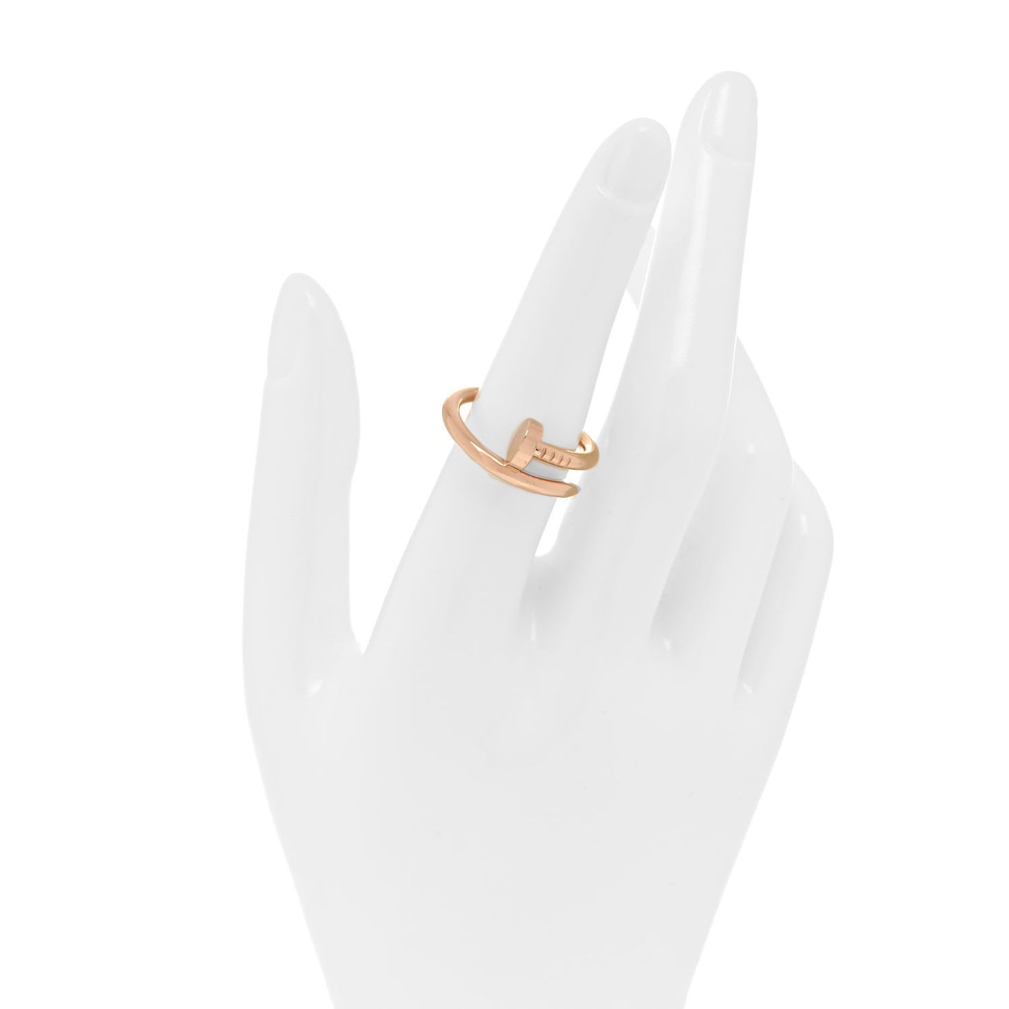 18K Pink Gold Juste Un Clou Ring 56 7.5