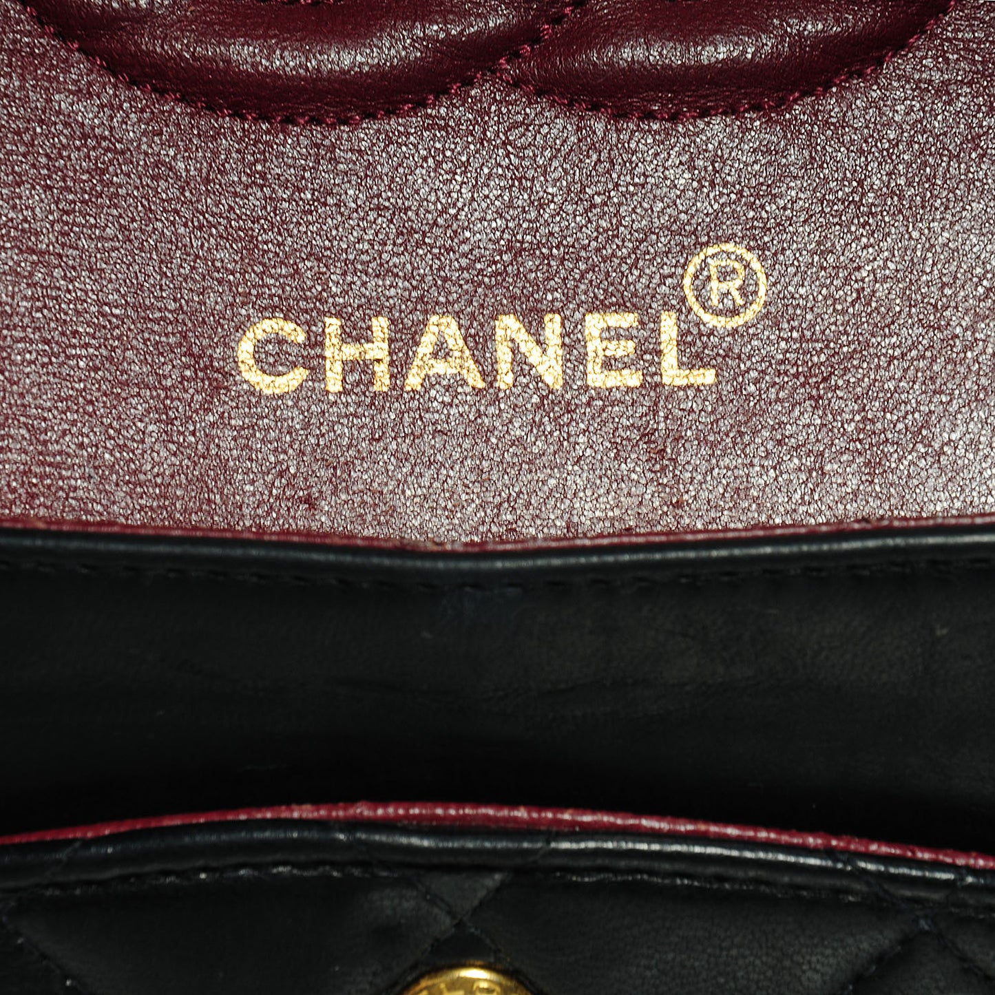 Lambskin Medium Double Flap Black