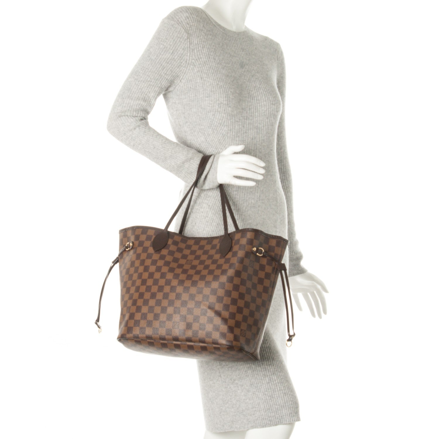 Louis Vuitton Damier Ebene Neverfull MM 2 of 9