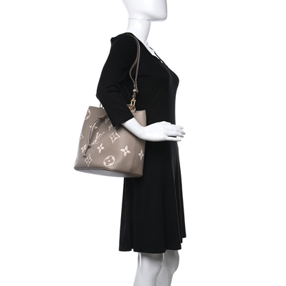 Louis Vuitton Empreinte Monogram Giant Neonoe MM Tourterelle Creme 3 of 10