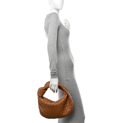 Bottega Veneta Nappa Intrecciato Teen Jodie Hobo Caramel 2 of 10