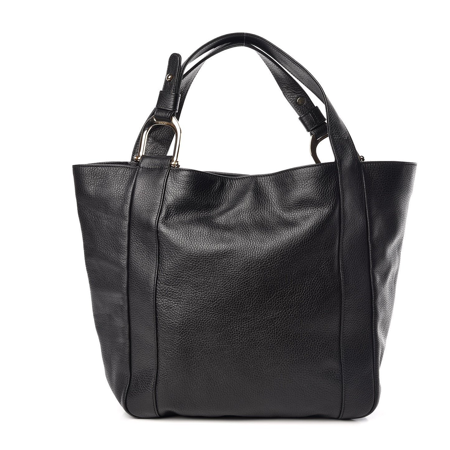 Pebbled Calfskin Large Greenwich Tote Black