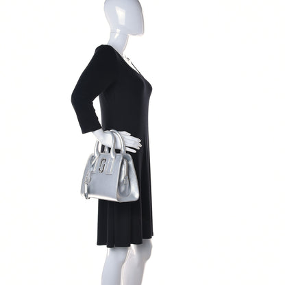 Marc Jacobs Metallic Saffiano Big Shot Tote Silver 3 of 12