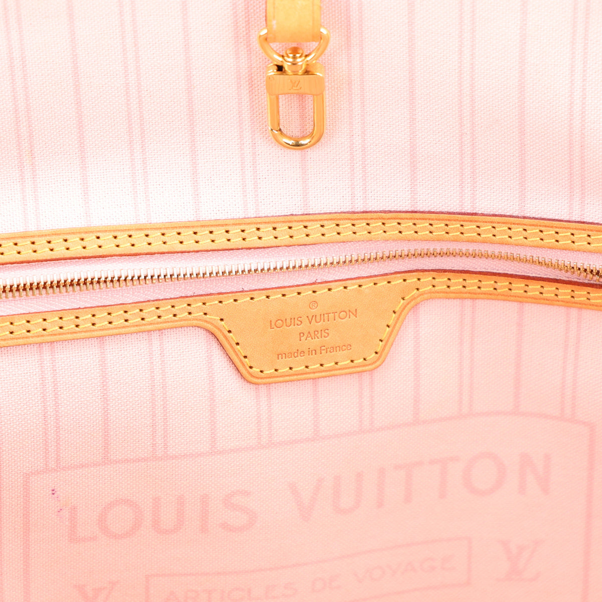 Louis Vuitton Damier Azur Neo Neverfull MM Rose Ballerine 6 of 9