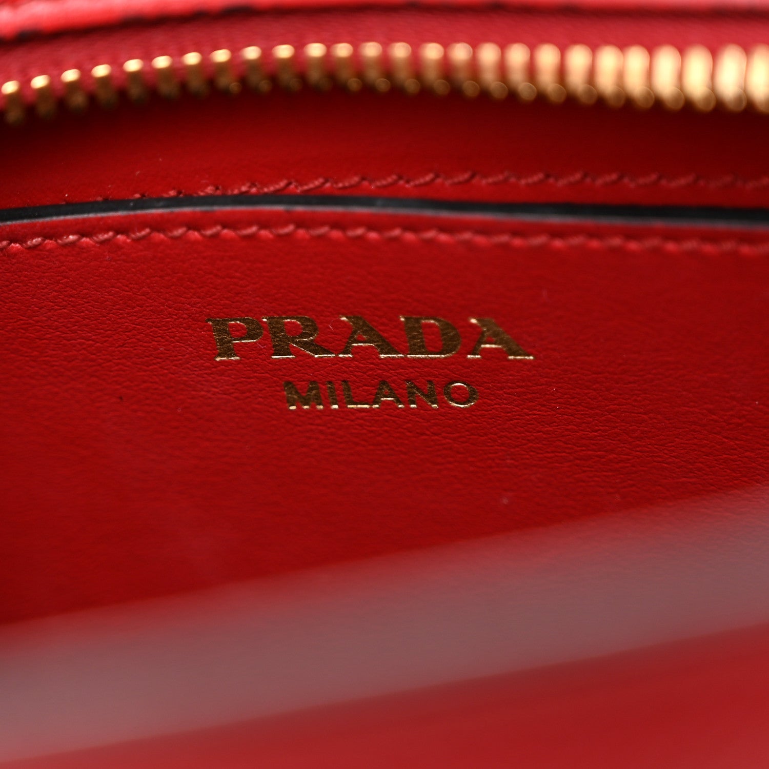 Prada Saffiano Vernice Esplanade Crossbody Bag Rosso 6 of 10