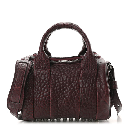 Alexander Wang Pebbled Lambskin Mini Rockie Beet Rhodium Hardware 1 of 9