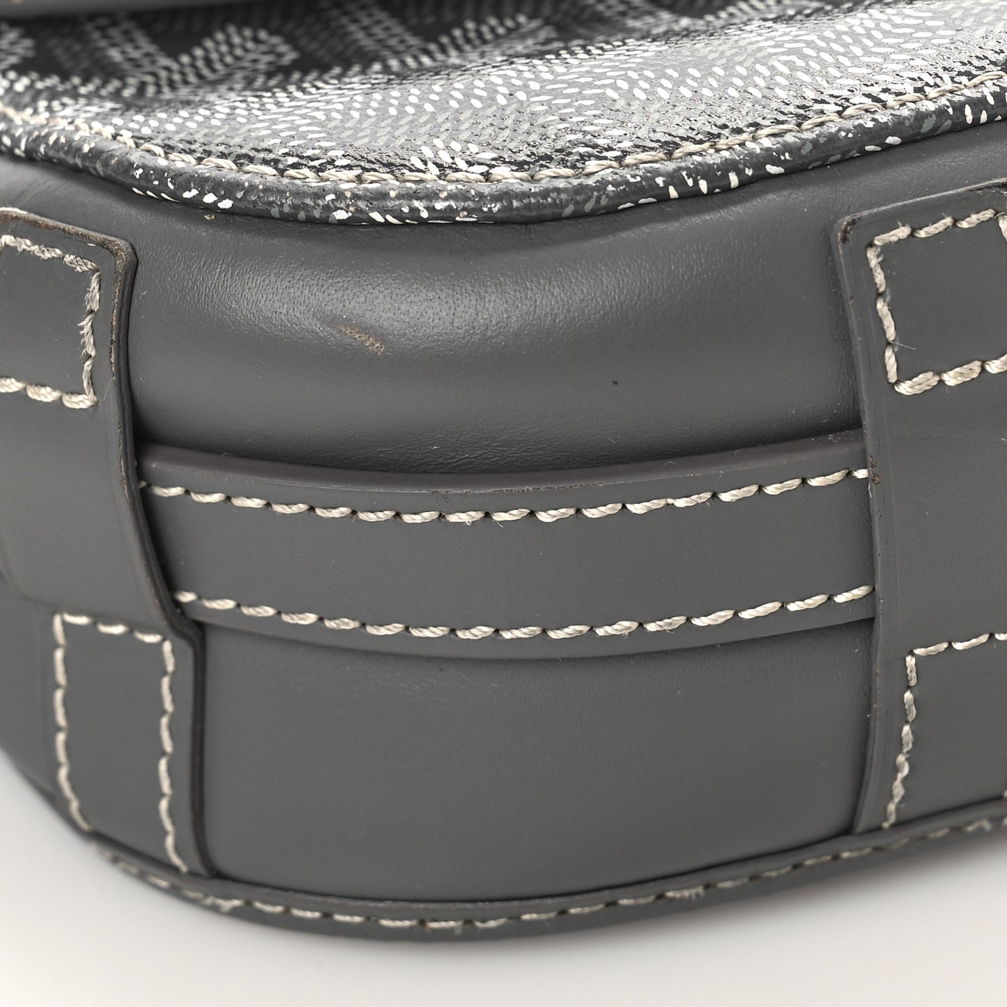 Goyardine Belvedere II PM Messenger Bag Gray
