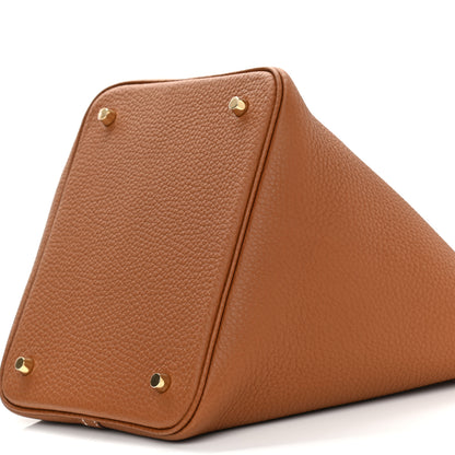 Hermes Taurillon Clemence Picotin Lock 22 MM Gold 10 of 11