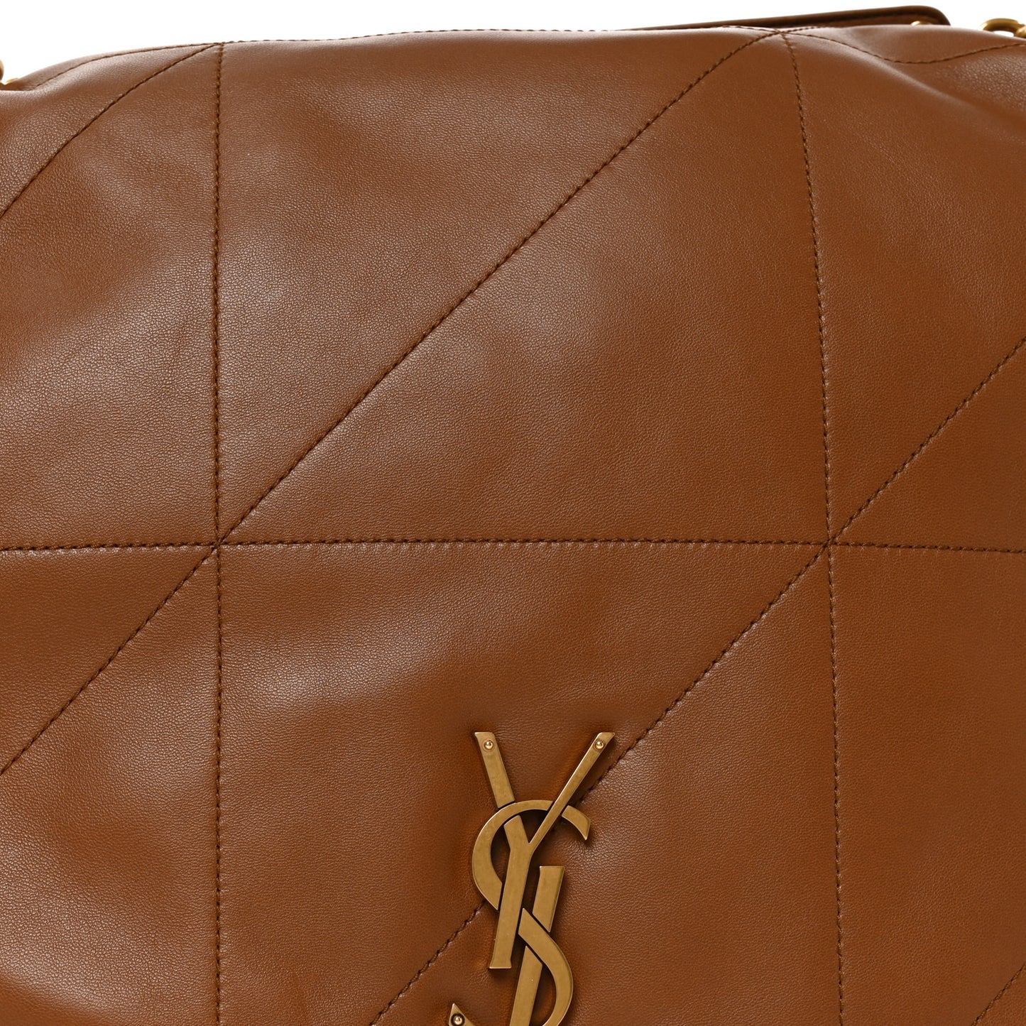Lambskin Matelasse Monogram Large Jamie 4.3 Light Fox