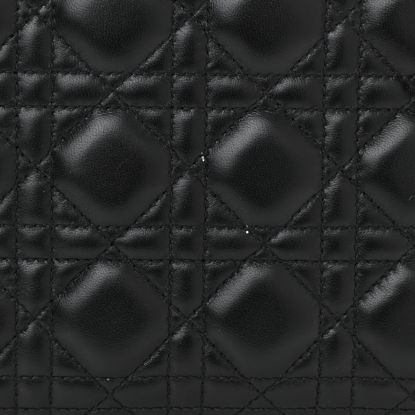 Lambskin Cannage Medium Lady Dior Black