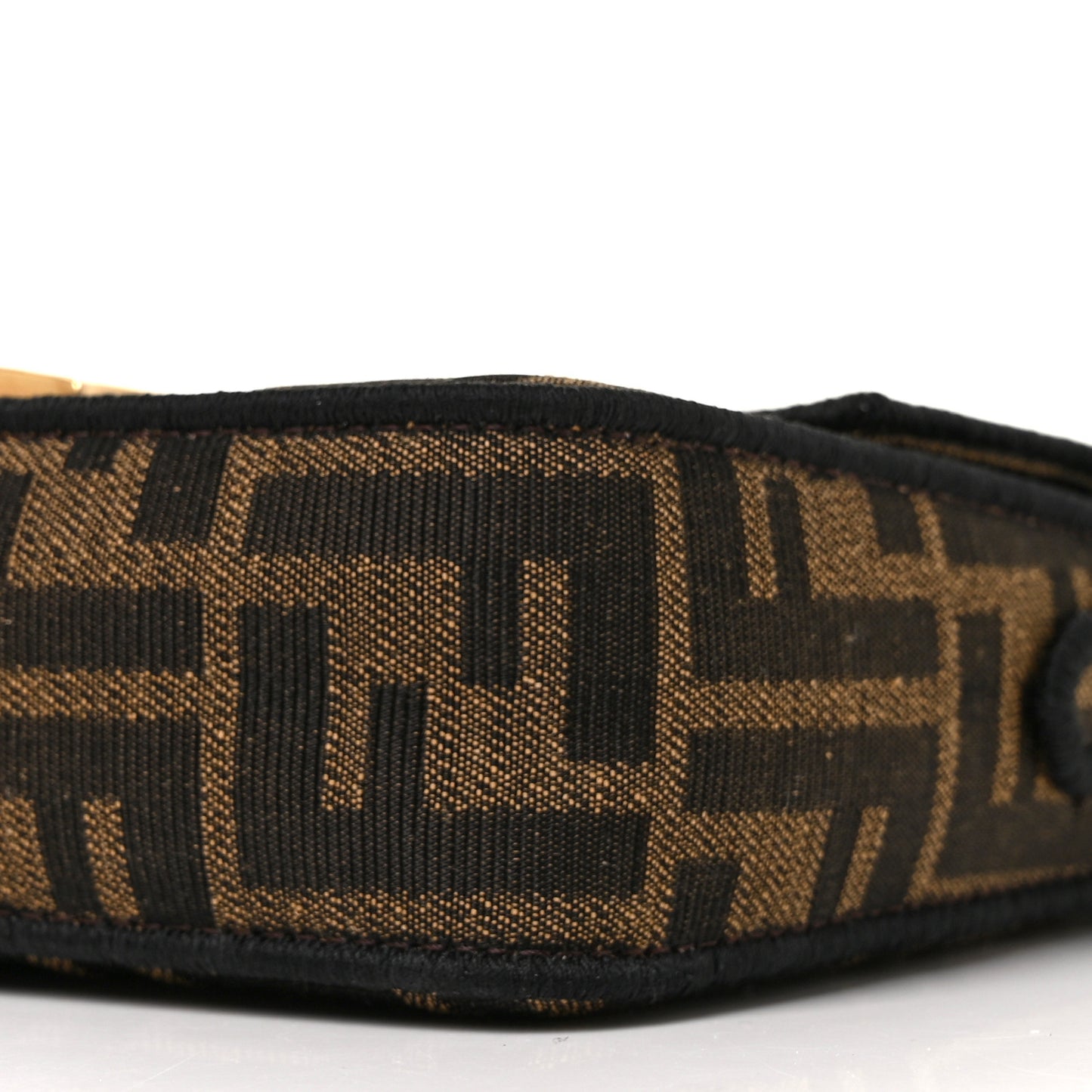 Fabric Jacquard FF 1974 Mini Baguette Tobacco Moro Black