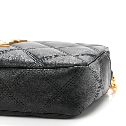 Saint Laurent Grained Lambskin Quilted Mini Becky Double Zip Bag Black 12 of 12