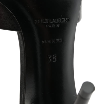 Saint Laurent Calfskin New Belfagor Sexy 95mm Mules 38 Black 7 of 10