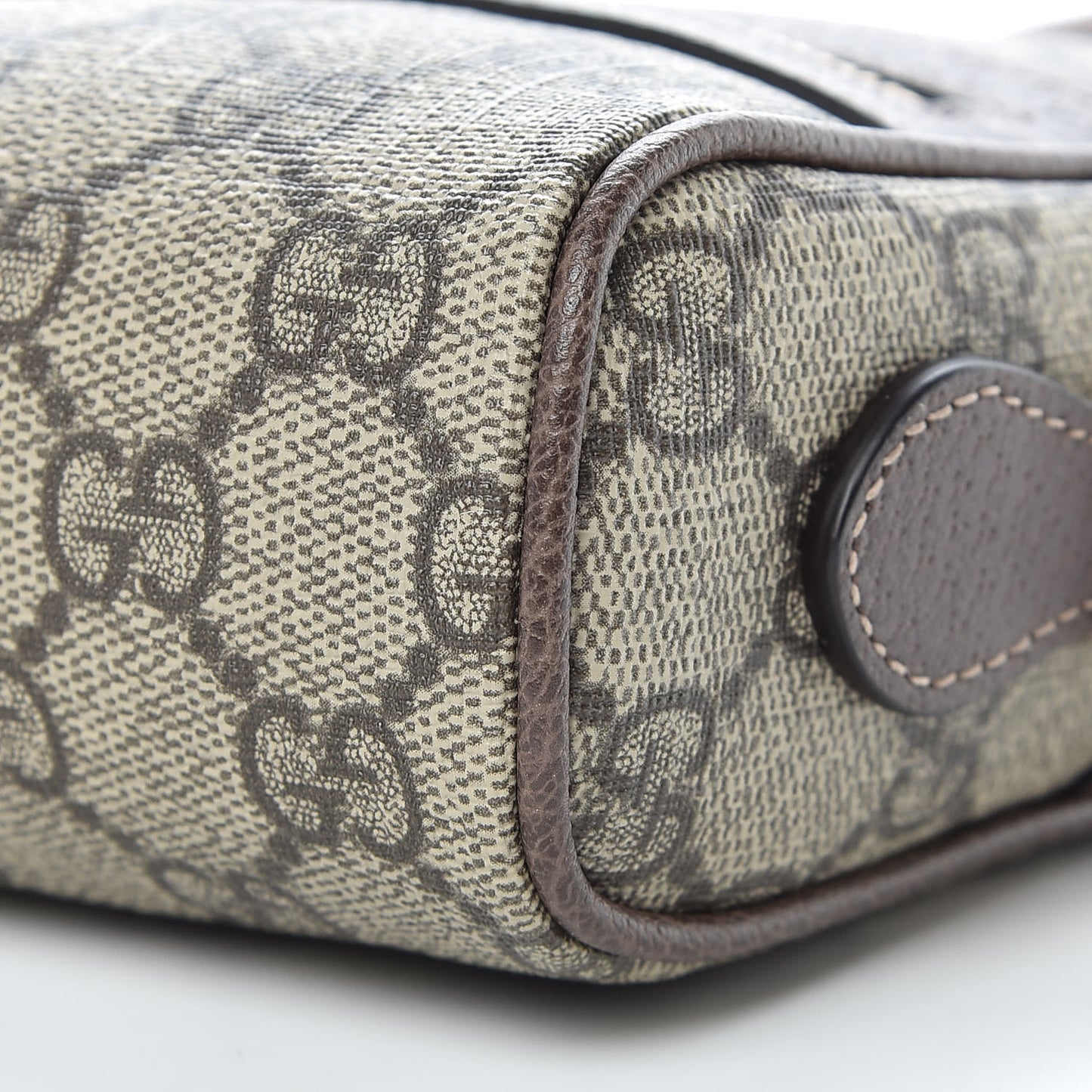 GG Supreme Monogram Web Mini Ophidia Shoulder Bag Brown