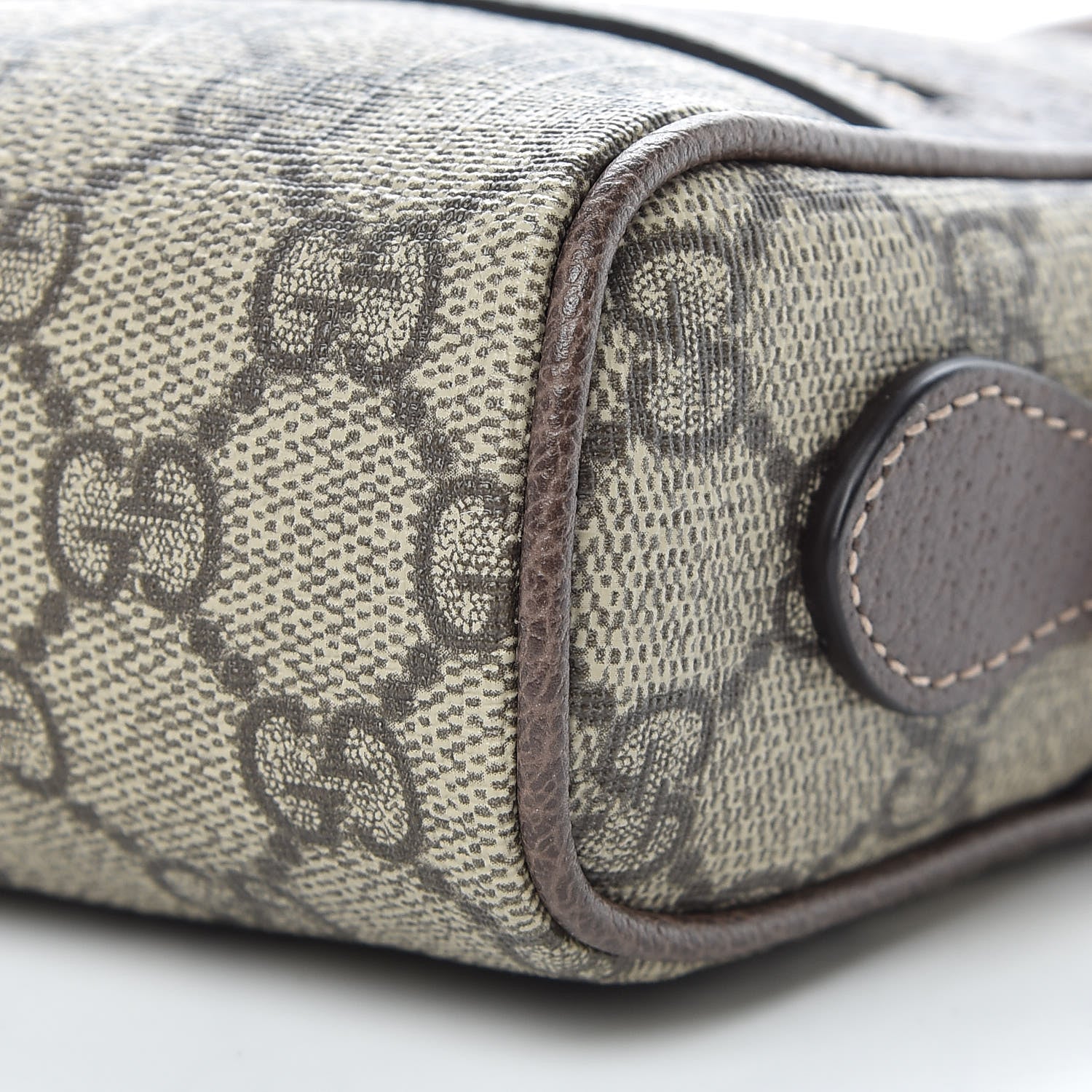 Gucci GG Supreme Monogram Web Mini Ophidia Shoulder Bag Brown 9 of 10