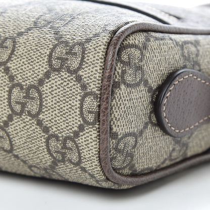 Gucci GG Supreme Monogram Web Mini Ophidia Shoulder Bag Brown 9 of 10