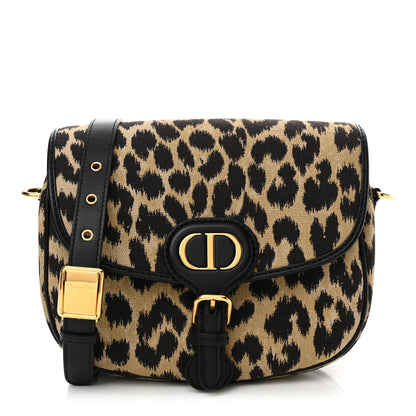 Christian Dior Canvas Mizza Embroidered Medium Bobby Flap Beige Multicolor 1 of 9