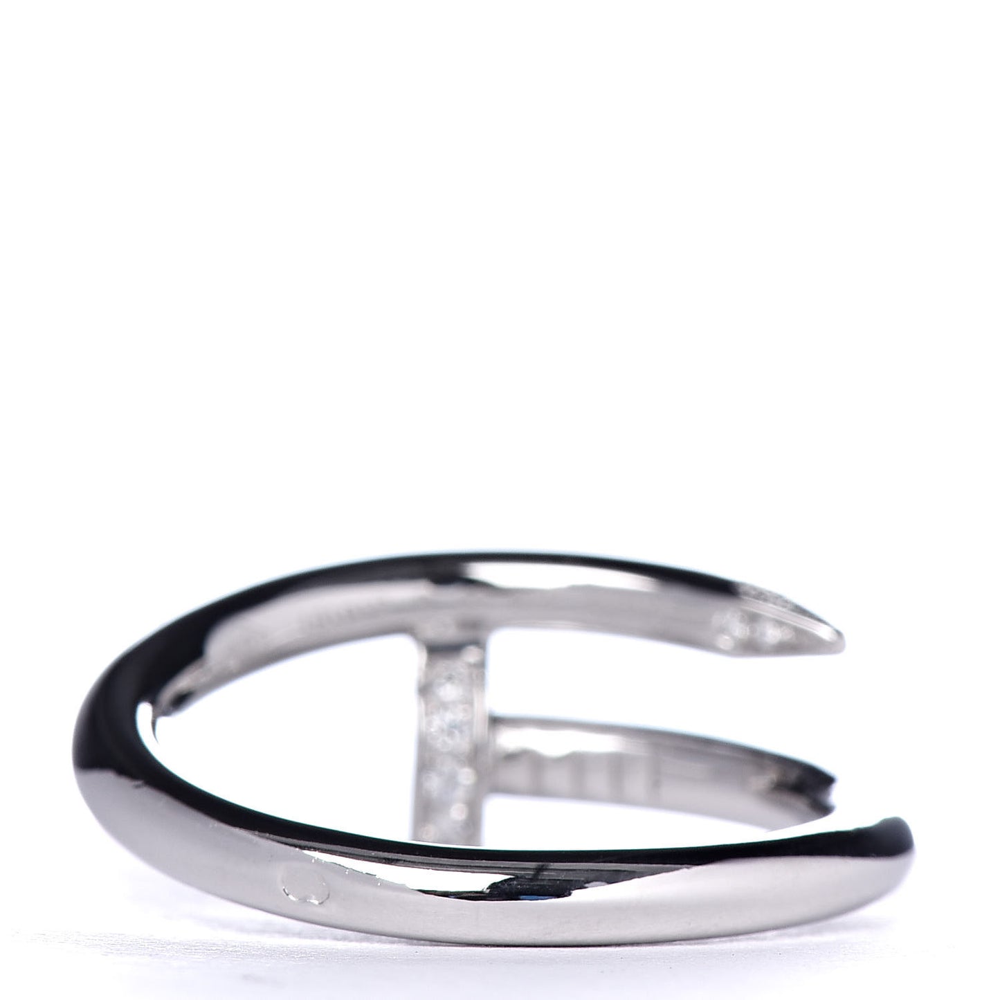 18K White Gold Diamond Juste Un Clou Ring 56 7.5
