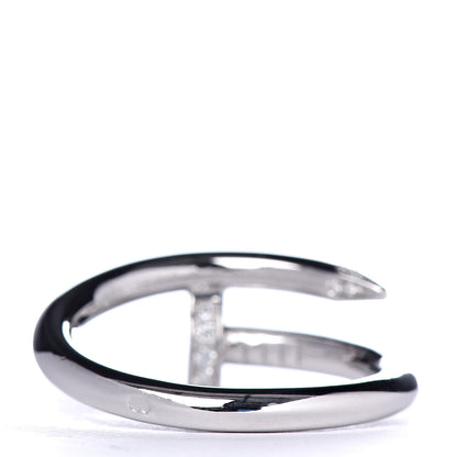 Cartier 18K White Gold Diamond Juste Un Clou Ring 56 7.5 3 of 4