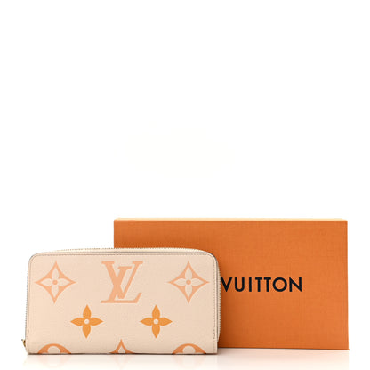 Louis Vuitton Empreinte Monogram Giant By The Pool Zippy Wallet Cream Saffron 10 of 10