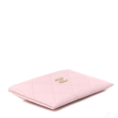 Chanel Caviar Quilted Card Holder Light Pink 4 of 8