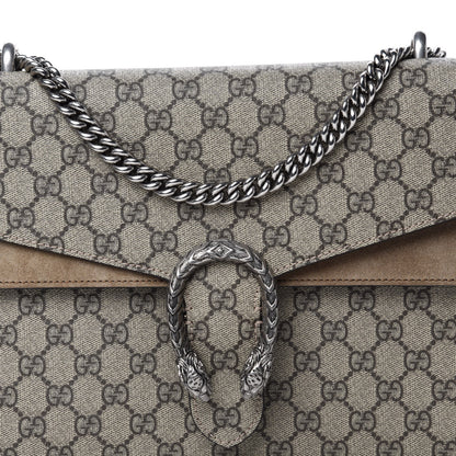 Gucci GG Supreme Monogram Medium Dionysus Shoulder Bag Taupe 10 of 10