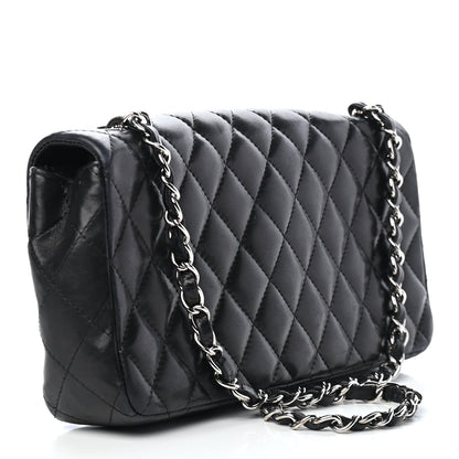 Chanel Lambskin Quilted East West Flap Black 3 of 9