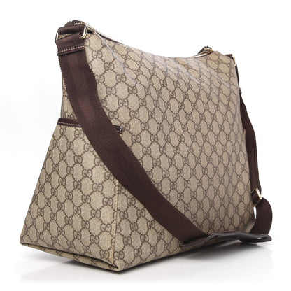 Gucci GG Plus Monogram Diaper Messenger Bag Dark Brown 3 of 12