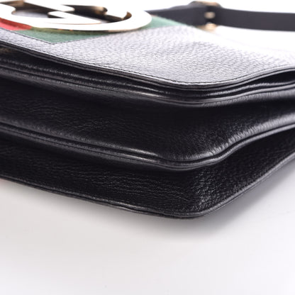 Gucci Pebbled Calfskin Web Blondie Hobo Black 10 of 10