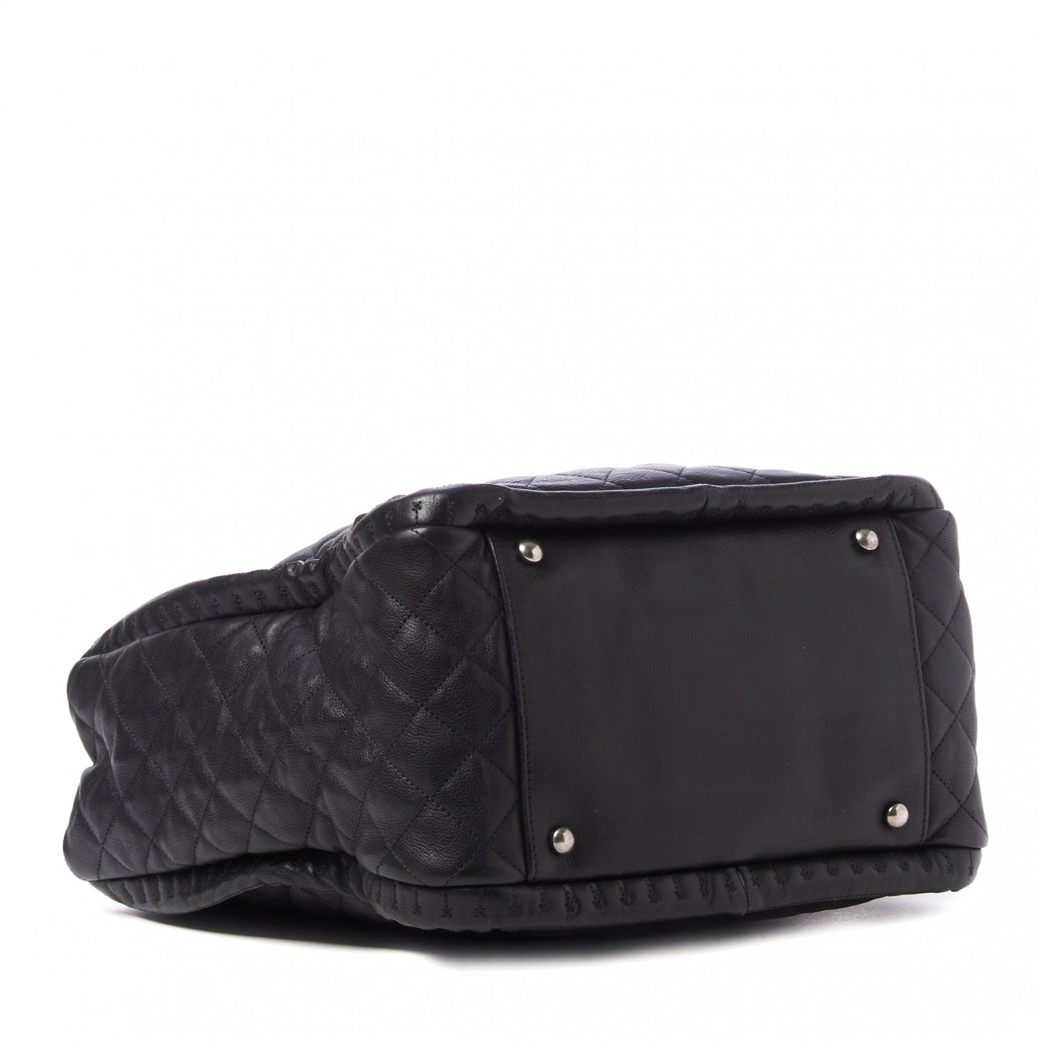 Chanel Calfskin Quilted Medium Istanbul Tote Black 3 of 10