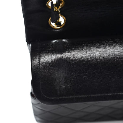 Chanel Lambskin Quilted Medium Double Flap Bag Black 12 of 13