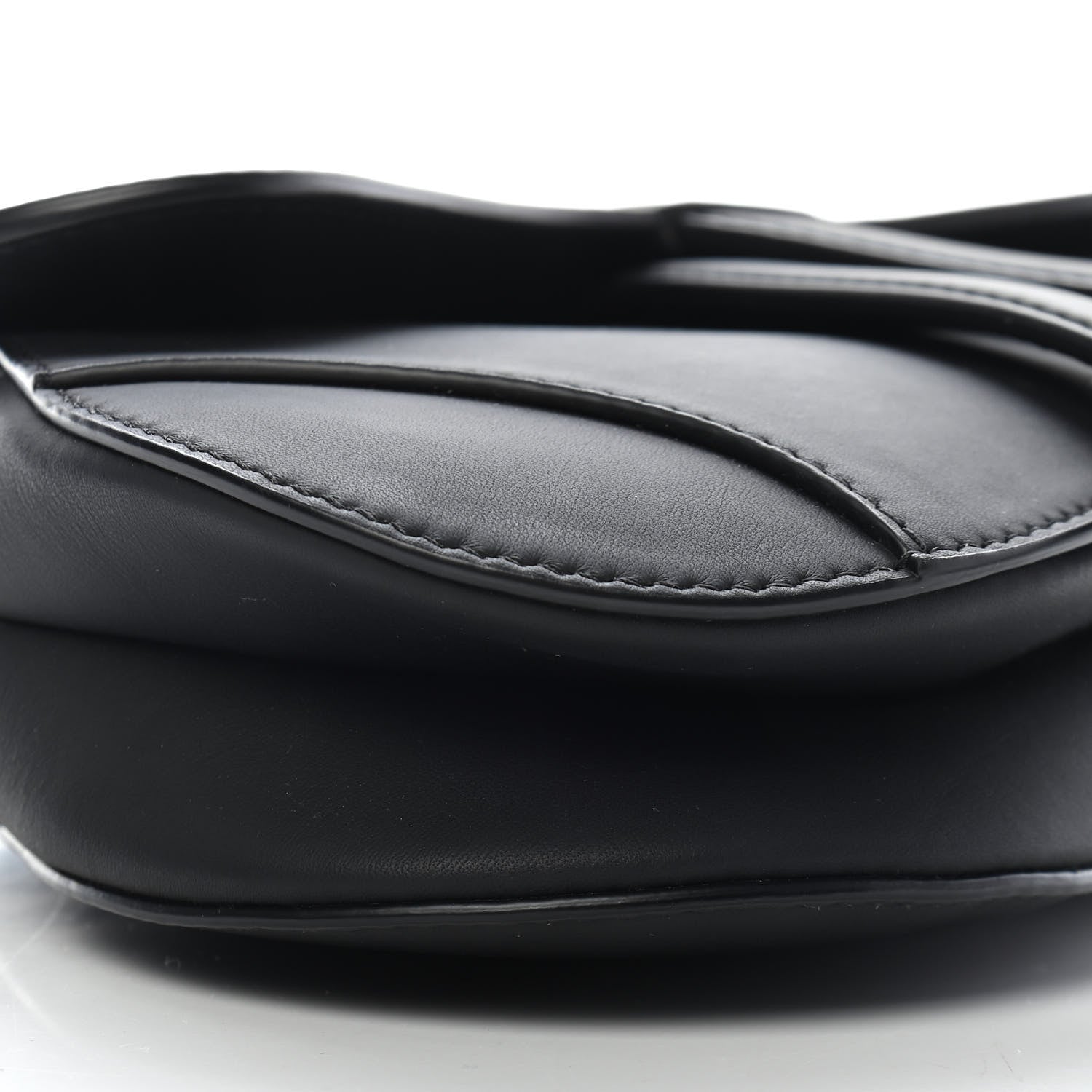Christian Dior Ultra Matte Calfskin Mini Saddle Bag Black 8 of 9