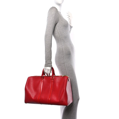 Louis Vuitton Epi Keepall 45 Castillan Red 2 of 11