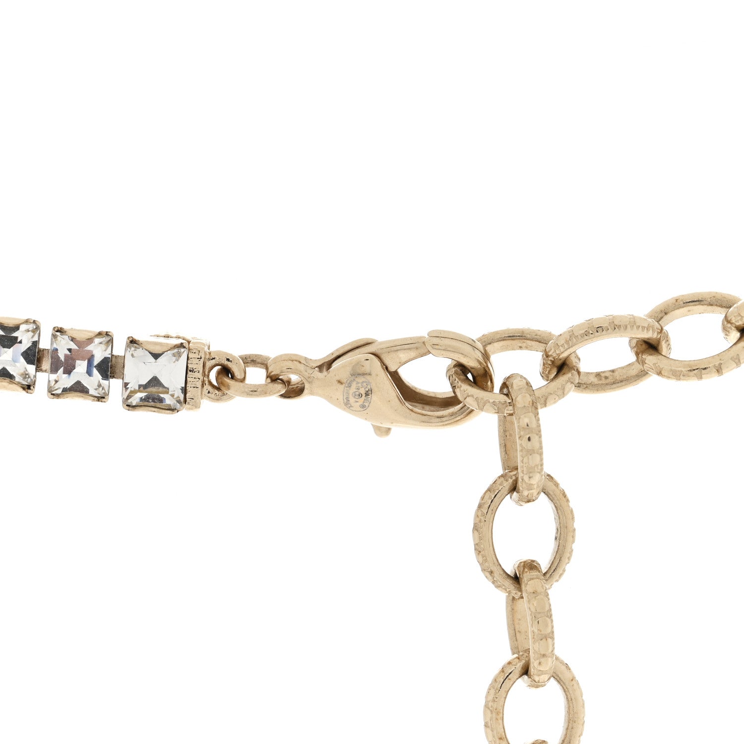Chanel Crystal Skyline CC Necklace Blue Black Red 4 of 5