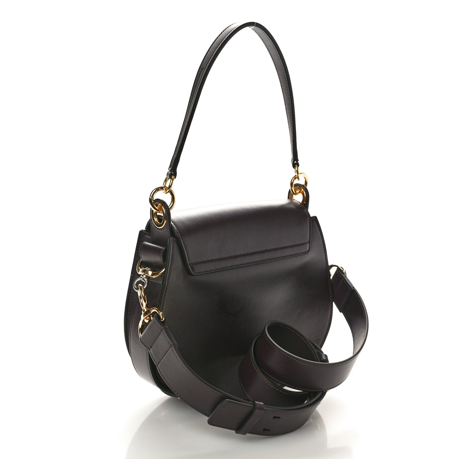 Chloe Calfskin Large Tess Bag Burnt Brown 3 of 8