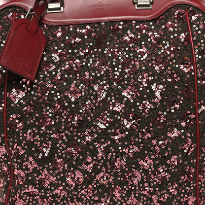 Louis Vuitton Sequin Monogram Sunshine Express North South Burgundy 8 of 12